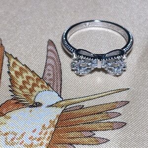 925 Sterling Silver Bowknot Ring